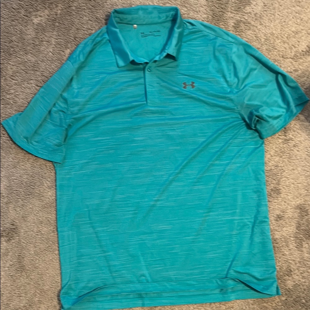Under Armour Men's Teal Polo Shirt